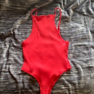 Red body suit